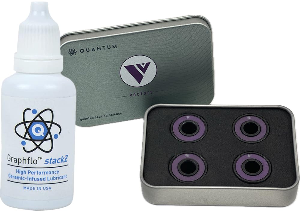 Quantum Vector Series Bearings Pack of 8 w/Bones Speed Cream