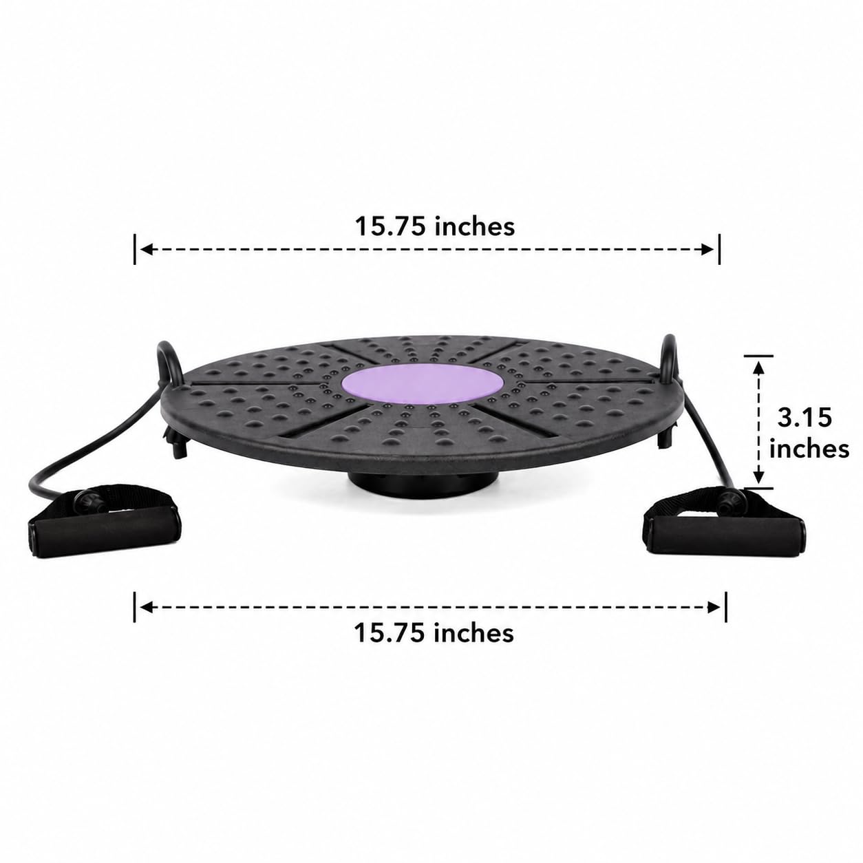 Balance Board Allenamento Pedana Equilibrio Tavola Stabilità con Maniglie Rivestimento Antiscivolo in Polipropilene per Controllo Del Corpo Adatto per Uso Domestico Allenamenti in Palestra
