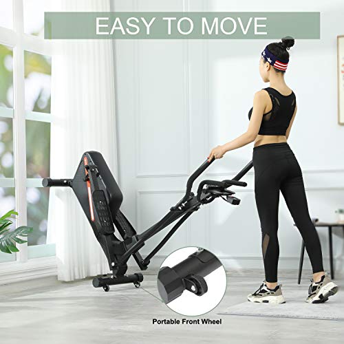 Kicode Magnetic Elliptical Machine Trainer for Home use, Cardio Fitness Equipment with Digital Monitor and 16 Level Adjustable Magnetic Resistance - Thumbnail 6
