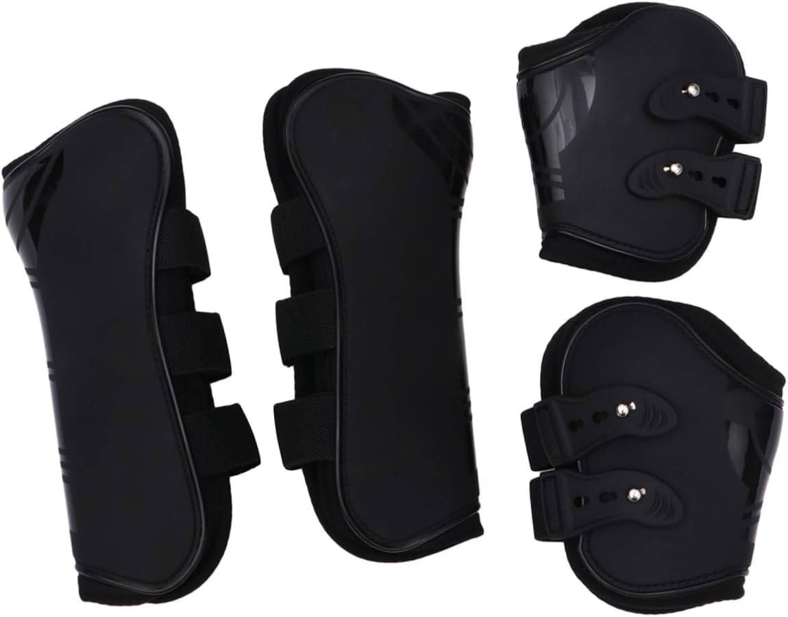 VANZACK 2pairs Horse Leg Protection Boot Support Wrap Full Coverage Leg Brace for