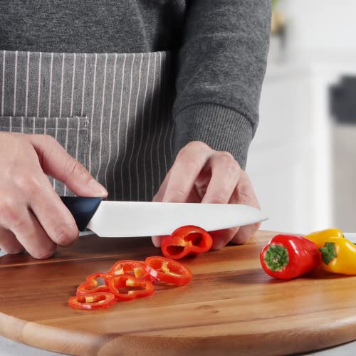 Lebabo Utility Knife, 5.5 Inch Small Kitchen Knife Sharp Japanese Cooking Knives For Home & Kitchen, German Stainless Steel Chef Utility Knives With Ergonomic Handle, Blue #TOP4