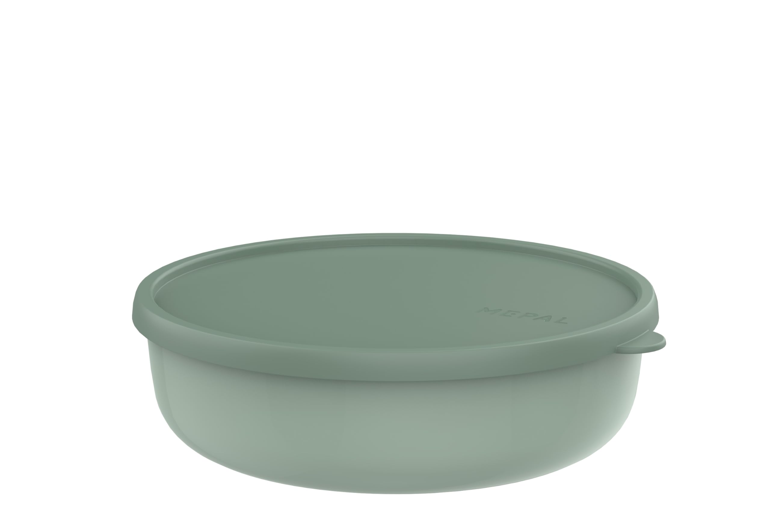Mepal Microwave Container Lumina, Food Storage Containers with Lid Suitable for Fridge, Freezer, Steam Oven, Microwave and Dishwasher, Kitchen Storage Bowls, Bowl with Lid, 2000 ml, Nordic sage