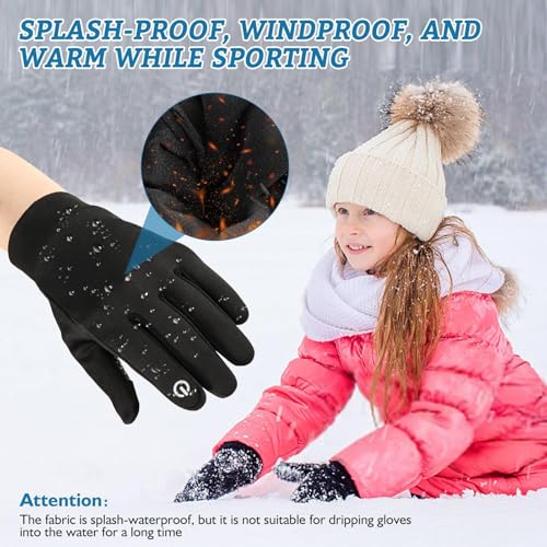 Guantes de invierno para niños pequeños accesorios clima frío manoplas nieve 2