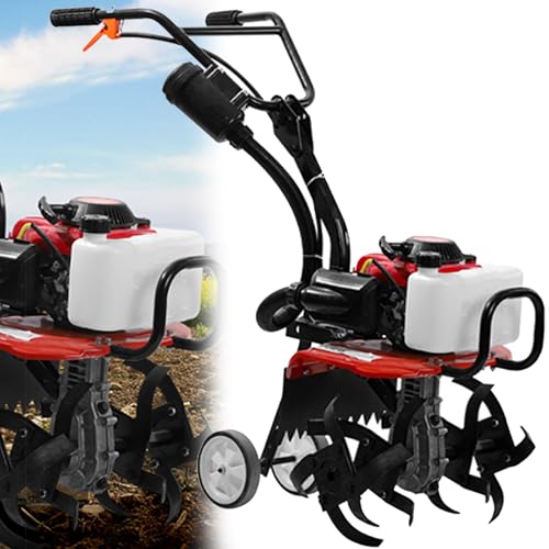 Cultivador De Suelo De 4 Tiempos, Cultivador De Suelo Para CéSped, Motor Rotovator, Liviano, Compacto, Potente, Manijas De Agarre Seguro, Construido Para Ser Duradero