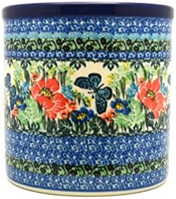 Polish Pottery Utensil Holder - Unikat Signature U4553
