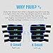 NeoAlly Dog Leg Brace [Long Version] Canine Hind Hock Support with Safety Reflective Straps for Injury and Sprain Protection, Wound Healing and Loss of Stability from Arthritis (Blue XS Pair)