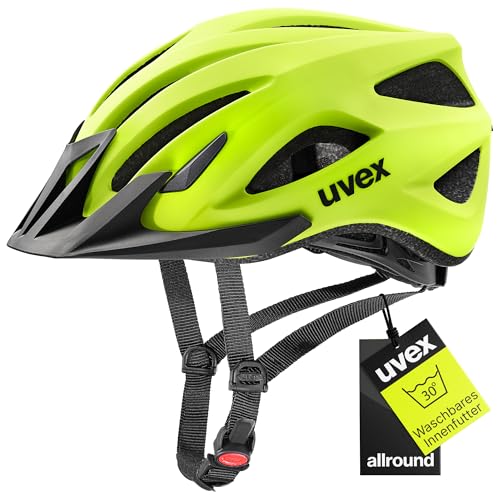 uvex viva 3 - leichter Allround-Helm für Damen und Herren - individuelle Größenanpassung - waschbare Innenausstattung - neon yellow matt - 56-62 cm