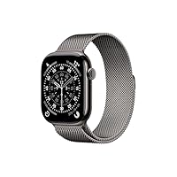 Apple Watch Series 11 GPS + Cellular, Cassa 46 mm in titanio ardesia con Loop in maglia milanese...