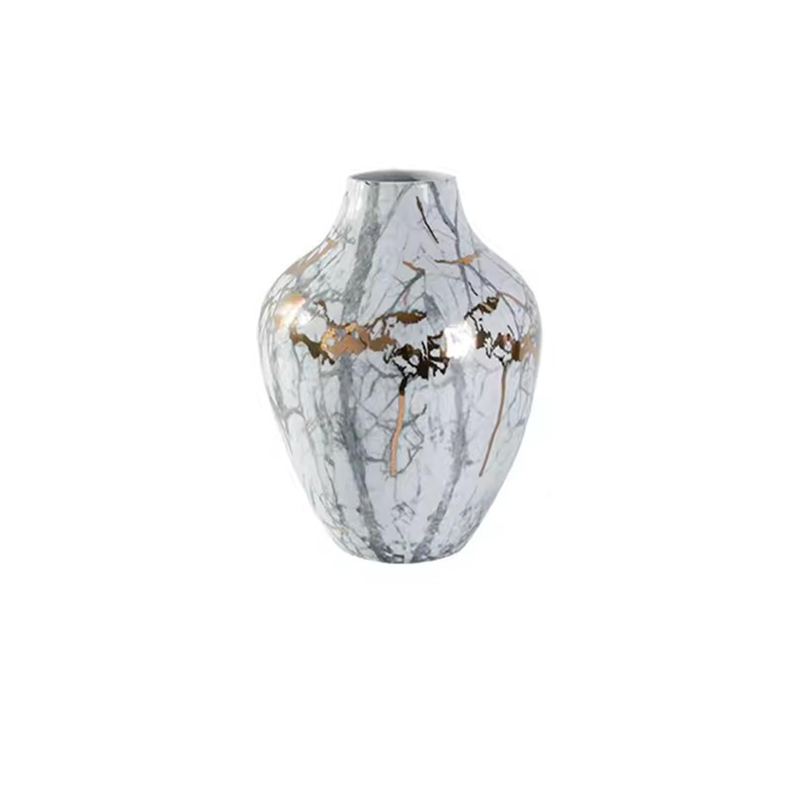 Vase en céramique fleurs design chinois petit vase à motifs marbre pour salon
