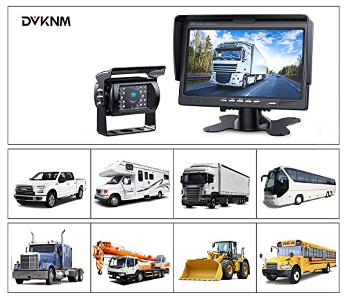 Dvknm Upgrade Backup Camera Monitor Kit 7'' Hd 1080P Monitor Ip69 Waterproof Rearview Reversing Rear View Camera For Truck Trailer Semi-Trailer Box Truck Rv Pickup Truck Easy Installation (Tz101) #TOP6