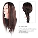 Hairdresser Training Head Mannequin, Cosmetology Doll Head with Real Hair, 65 - 70cm Long Synthetic Hair for Cutting Styling Braiding, Perfect for Beauty School Students and