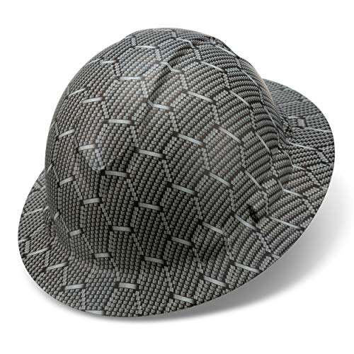 Full Brim Pyramex Hard Hat, Hexagon Carbon fiber Design Safety Helmet 6pt, By Acerpal - Thumbnail 3