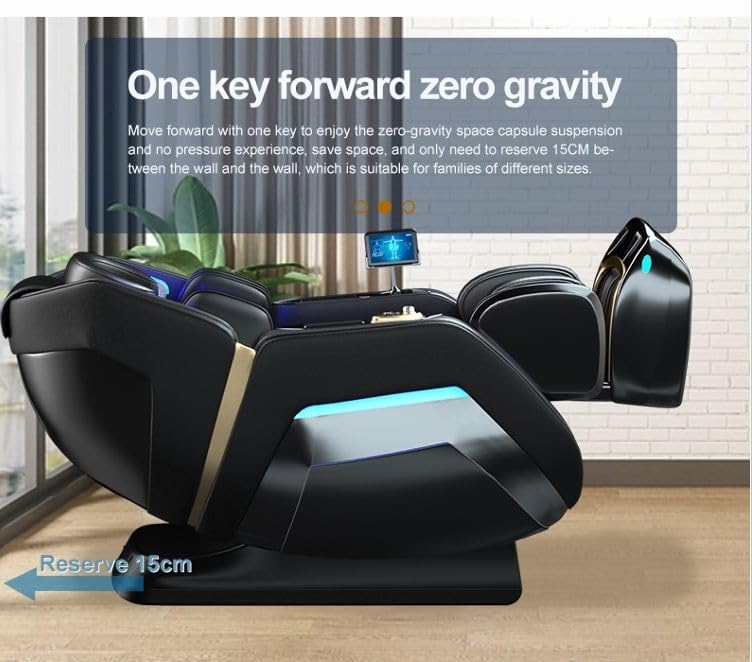 RELAXIFY Electric Massage Chair, Black, Contemporary Style, 4D Zero Gravity Massage, Heating & Foot Massage, Adult, Indoor Use, Relaxing RELAXIFY Electric Massage Chair, Black, Contemporary Style, 4D Zero Gravity Massage, Heating & Foot Massage, Adult, Indoor Use, Relaxing