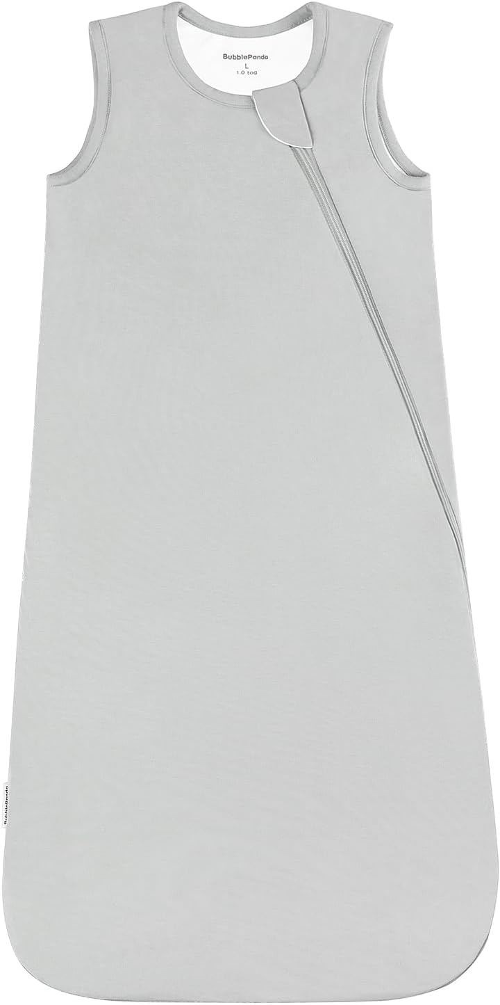 Rayon Made from Bamboo Sleep Sack 6-12 Months 1.0 Tog Ultra Soft Baby Wearable Blanket Toddler Sleeping Sack for Babies Unisex Girl Boy 2-Way Zipper Baby Sleeping Bag Breathable Lightweight Medium