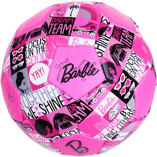 Capelli Sport Barbie Soccer Ball Size 3 Pink Dream Team Kids Futbol Officially Licensed Mattel Training Ball for Boys & Girls Youth Indoor/Outdoor Play