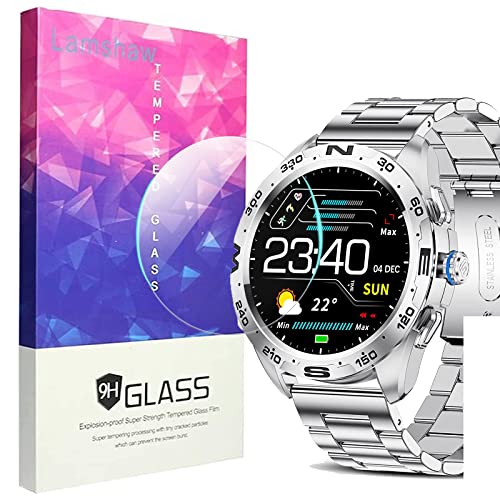 Blueshaweu 3 Stück Displayschutzfolie für LIGE BW0327 Smartwatch aus Hartglas für LIGE BW0327/SIEMORL BW0327 1,32 Zoll Smartwatch (3 Stück)