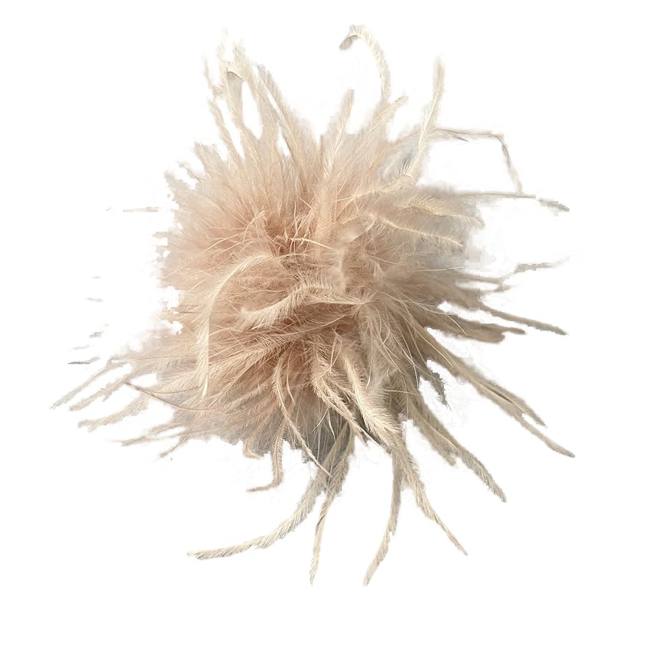 Broche de penas para mulher, broche de penas de avestruz, clipe de cabelo, para namorada, casamento, toucado de cabelo, acessório para o cabelo, toucado para meninas, mulheres, aniversário, casamento