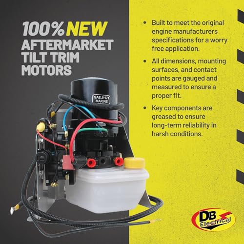 DB Electrical 430-22152 TRIM MOTOR Compatible With/Replacement For Mercury Mercruiser Stainless Steel Frame 14336A15, 14336A20