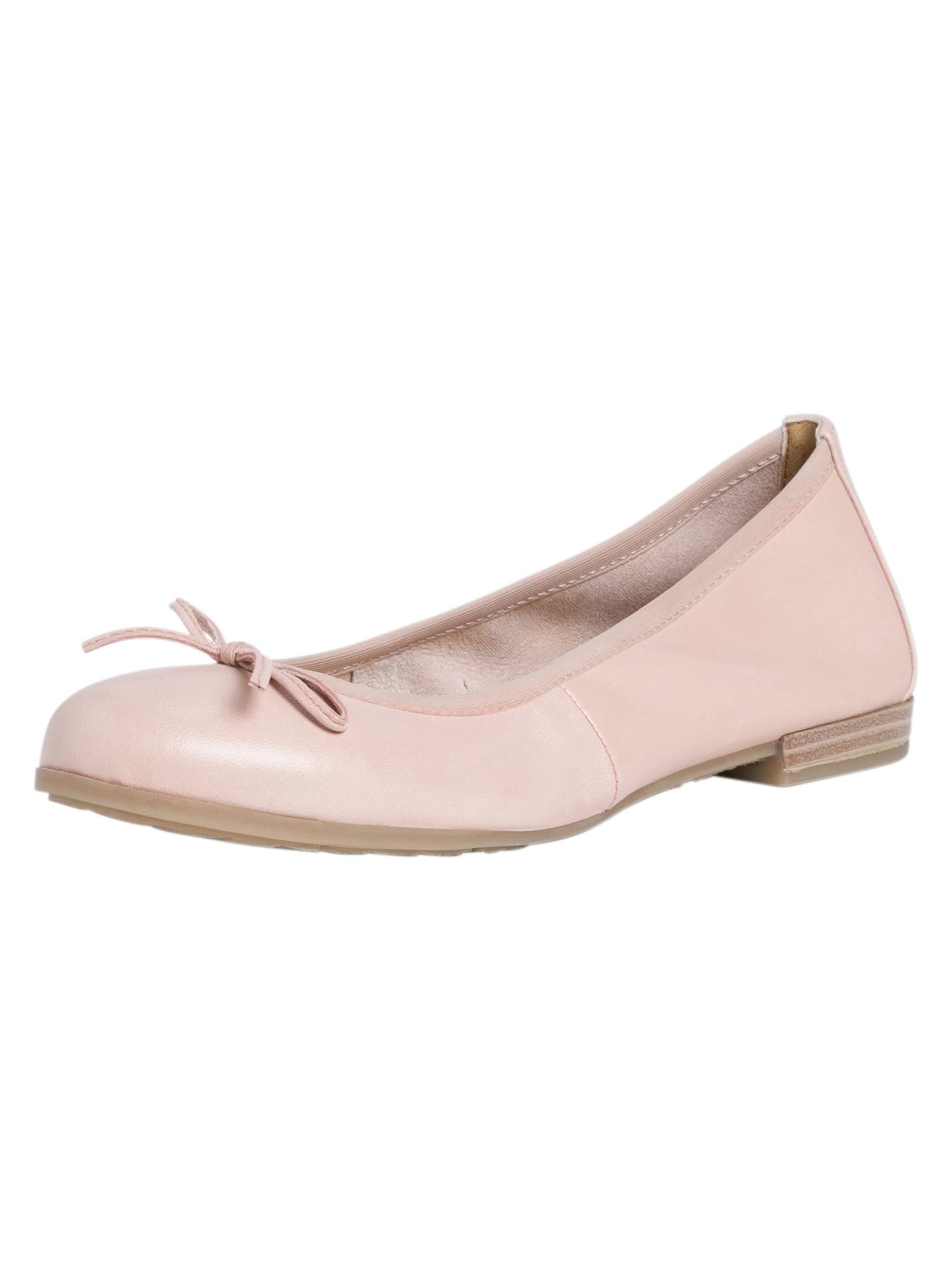 MARCO TOZZI Women's 2-22100-41 Ballet Flat, Nude, 5