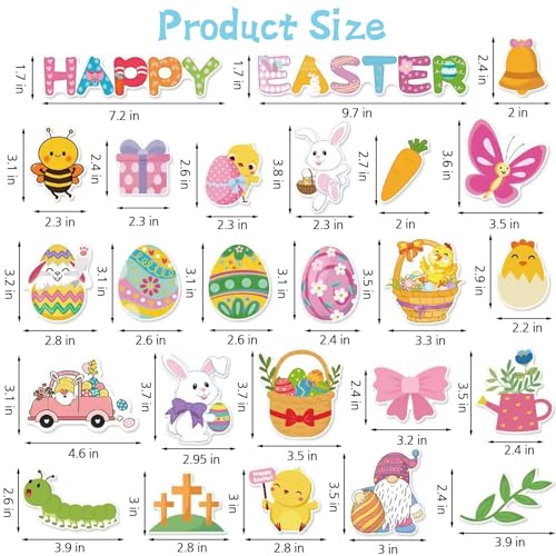 Set de 25 Imánes Decorativos de Pascua miniatura 7