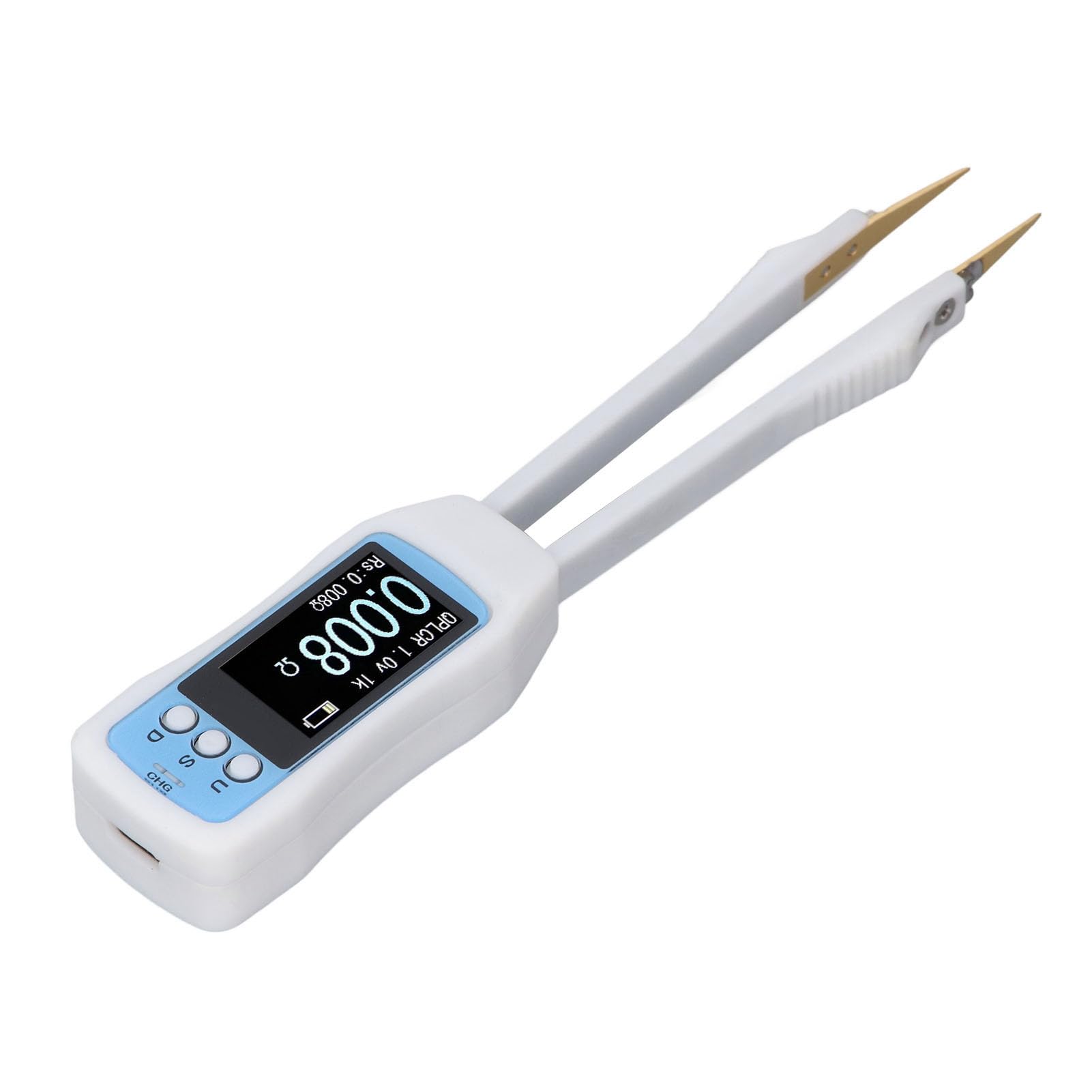 Pinza Medidora SMD Inteligente, Material ABS, Medición Rápida de Precisión para Condensadores, Resistencias, Diodos, Ideal para Ingenieros Electrónicos