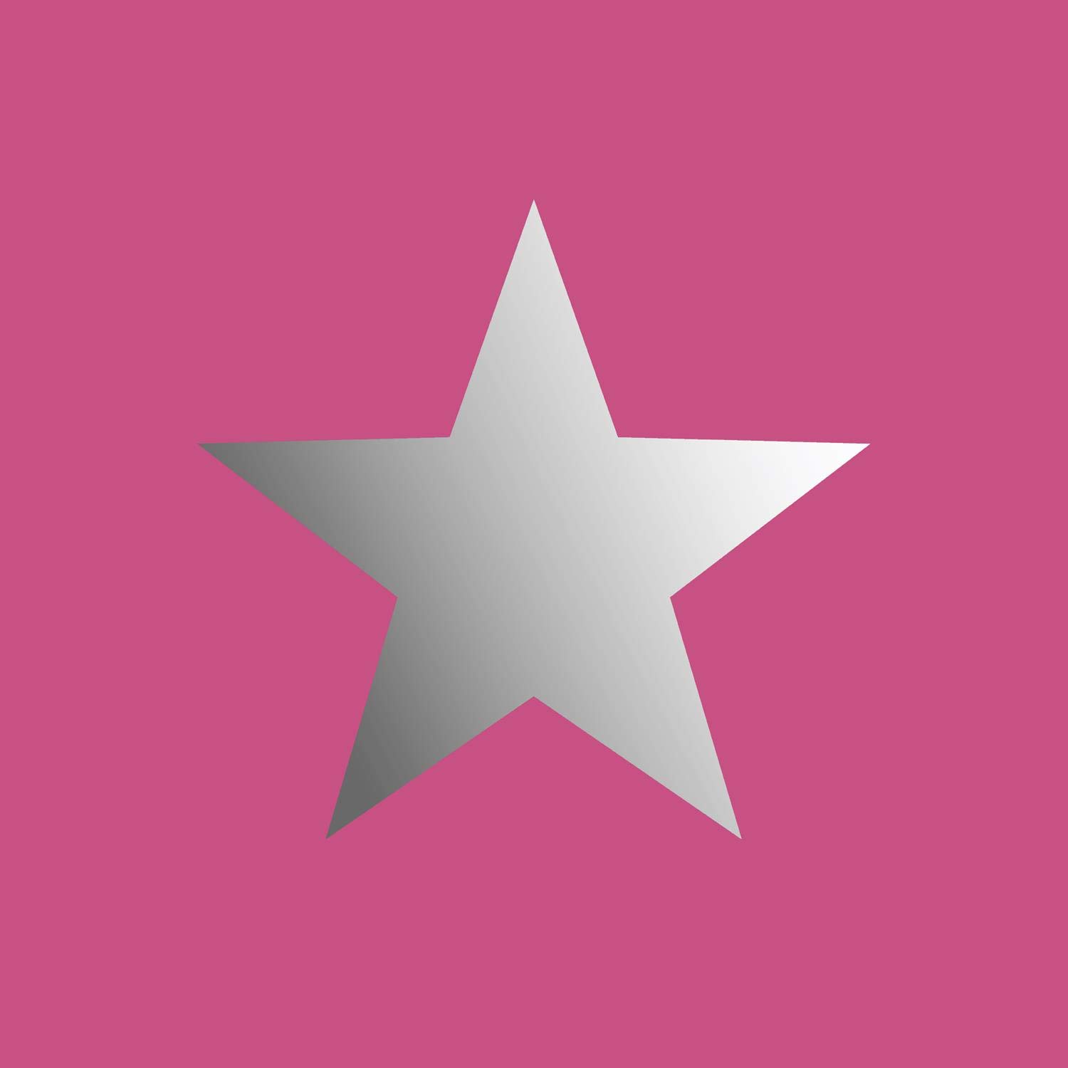 Yöl Girls Pink,Silver Stars Wallpaper Pink Silver Metallic Foil Shimmer Children's Room