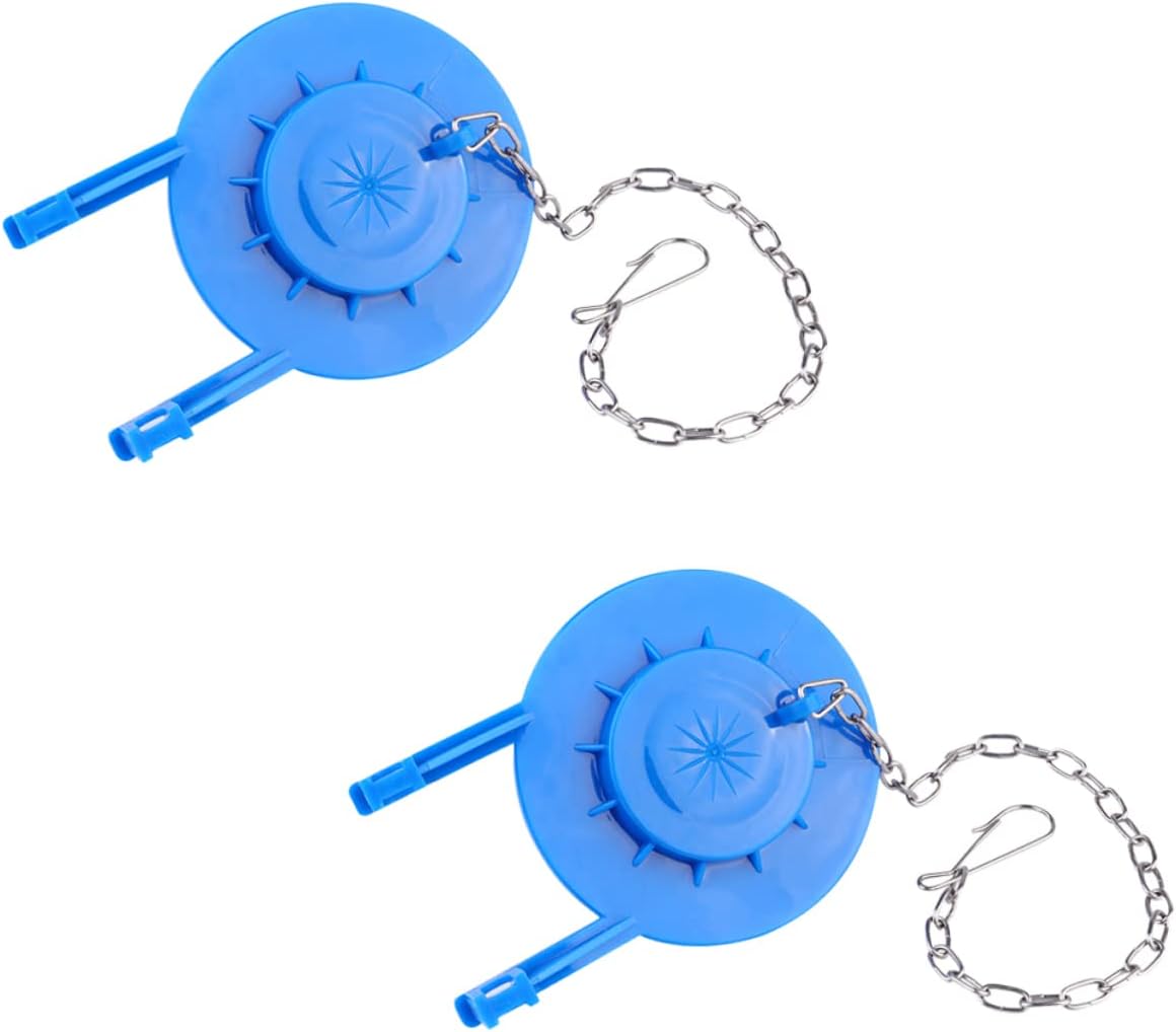Vaguelly 2Pcs Durable Toilet Flapper Replacement Flush Flapper for Toilet Tank Easy Installation Resistant Bathroom Accessory Water Saving
