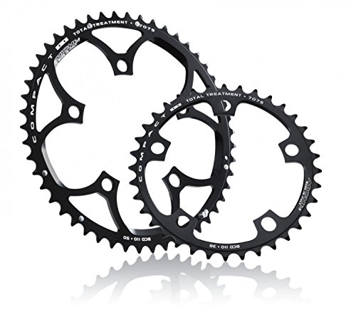 Anodizzato Miche Compact Bcd 110 Ingranaggio, Nero, 39 Denti
