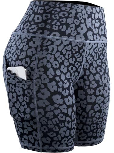 CADMUS Women's High Waist Yoga Shorts with Pockets for Running and Biking