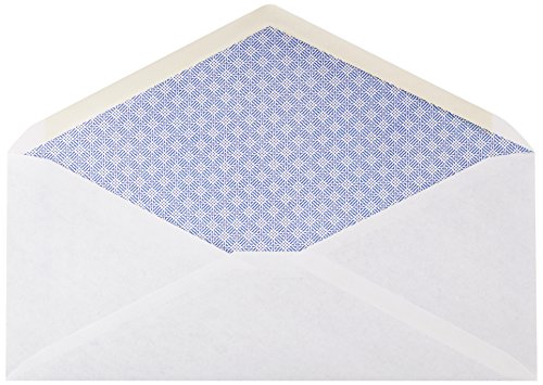 Amazon Basics #10 Security Tinted Business Envelopes for Documents and Invoices, Quality Seal, 4-1/8" x 9-1/2", White, Pack of 500 - image 4