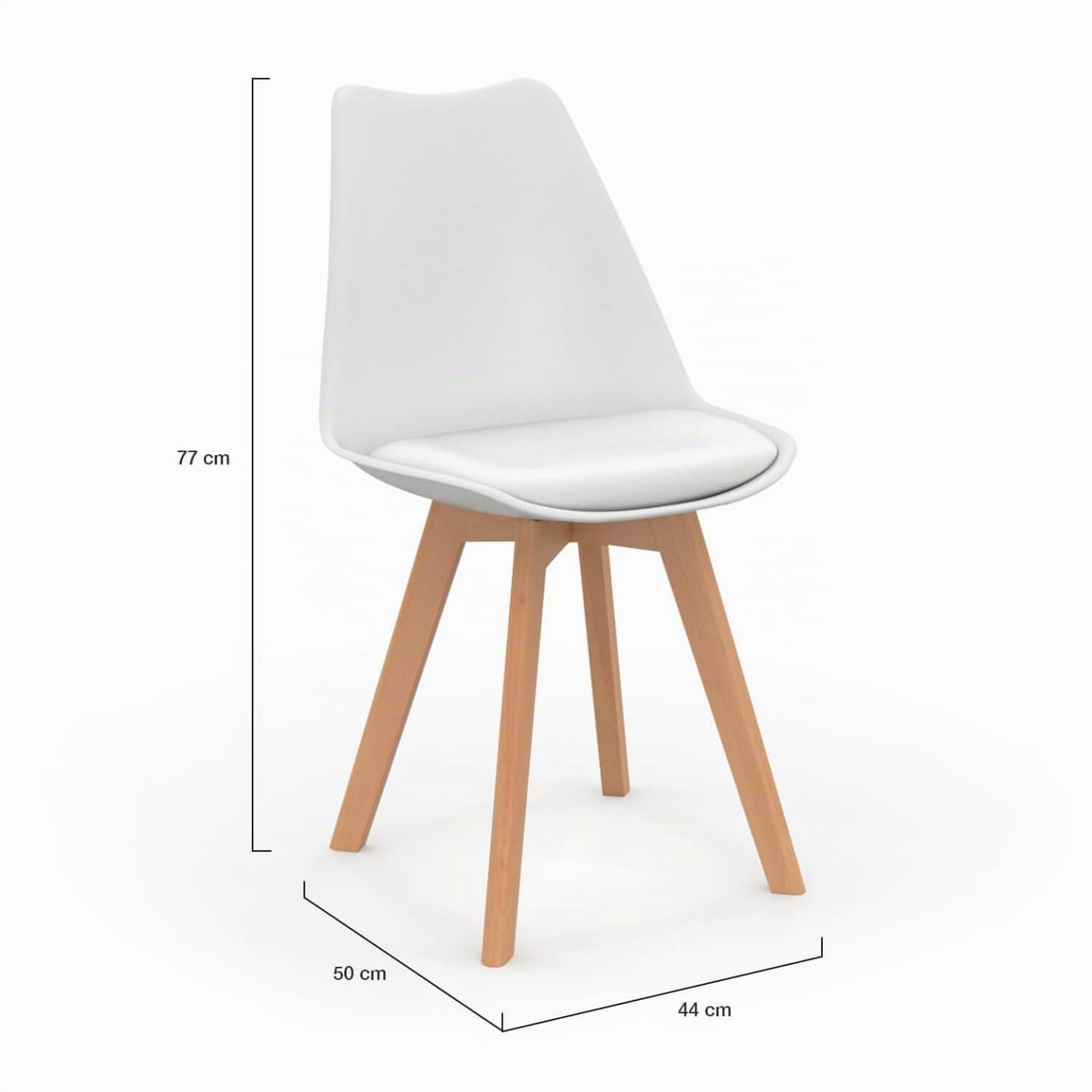IDMarket - Lot de 6 chaises scandinaves SARA en Velours