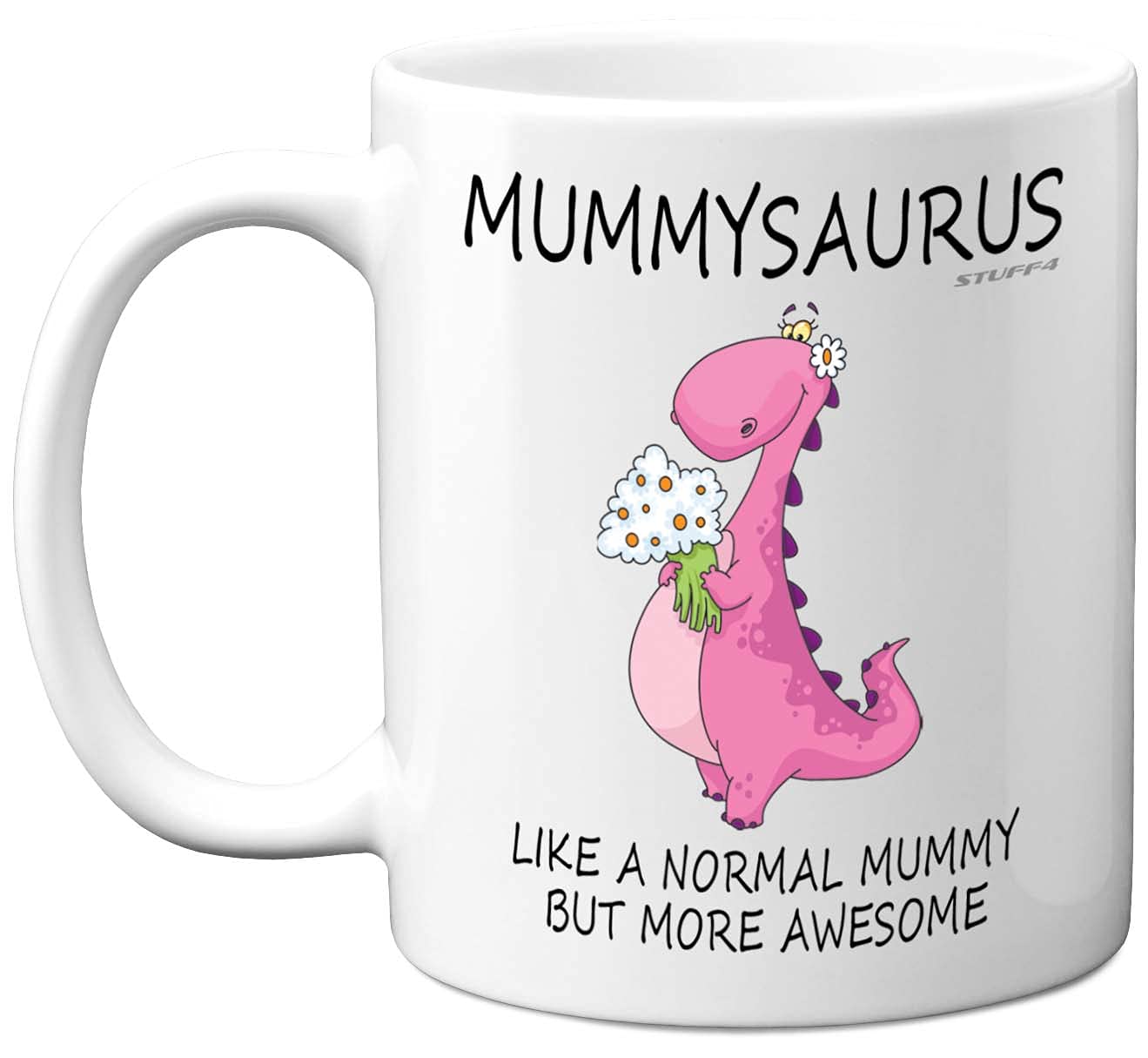 Mothers Day Mugs, Mummy Birthday Gifts - Mummysaurus - Best Mummy Mugs, Happy Birthday Gift, Mum Present Xmas Cup Cups, Christmas Tea Coffee 11oz Ceramic Dishwasher Microwave Safe Mugs - Made in UK