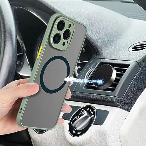 Coque arrière rigide iPhone antichoc et compatible charge magnétique