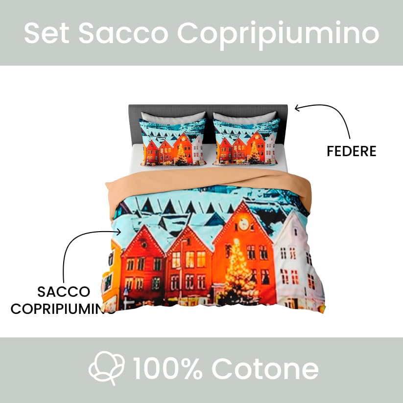 Set Copripiumino 260 x 240 cm per Creatore Di Sogni con 2 Federe