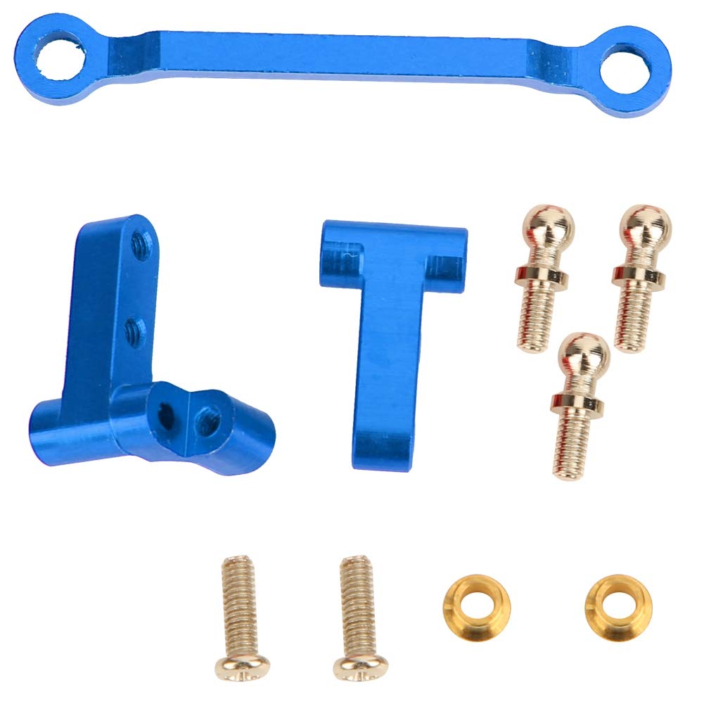 Kit De Direction En Métal Bleu – Pour Wltoys A949/A959/A969/A979/K929-B – 5 Vis Incluses – Pièce De Rechange Robuste