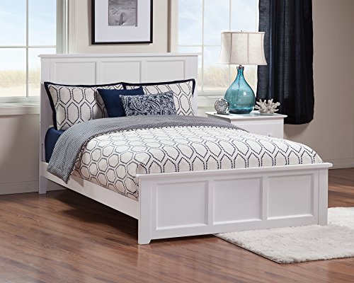 Afi Atlantic Furniture Ar8636032 Madison Traditional Bed With Matching Foot Board, Full, White #TOP3