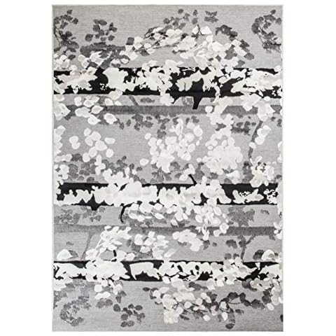 Alfombra Vallila Lehtipuut 140x200 cm Gris Claro Cover
