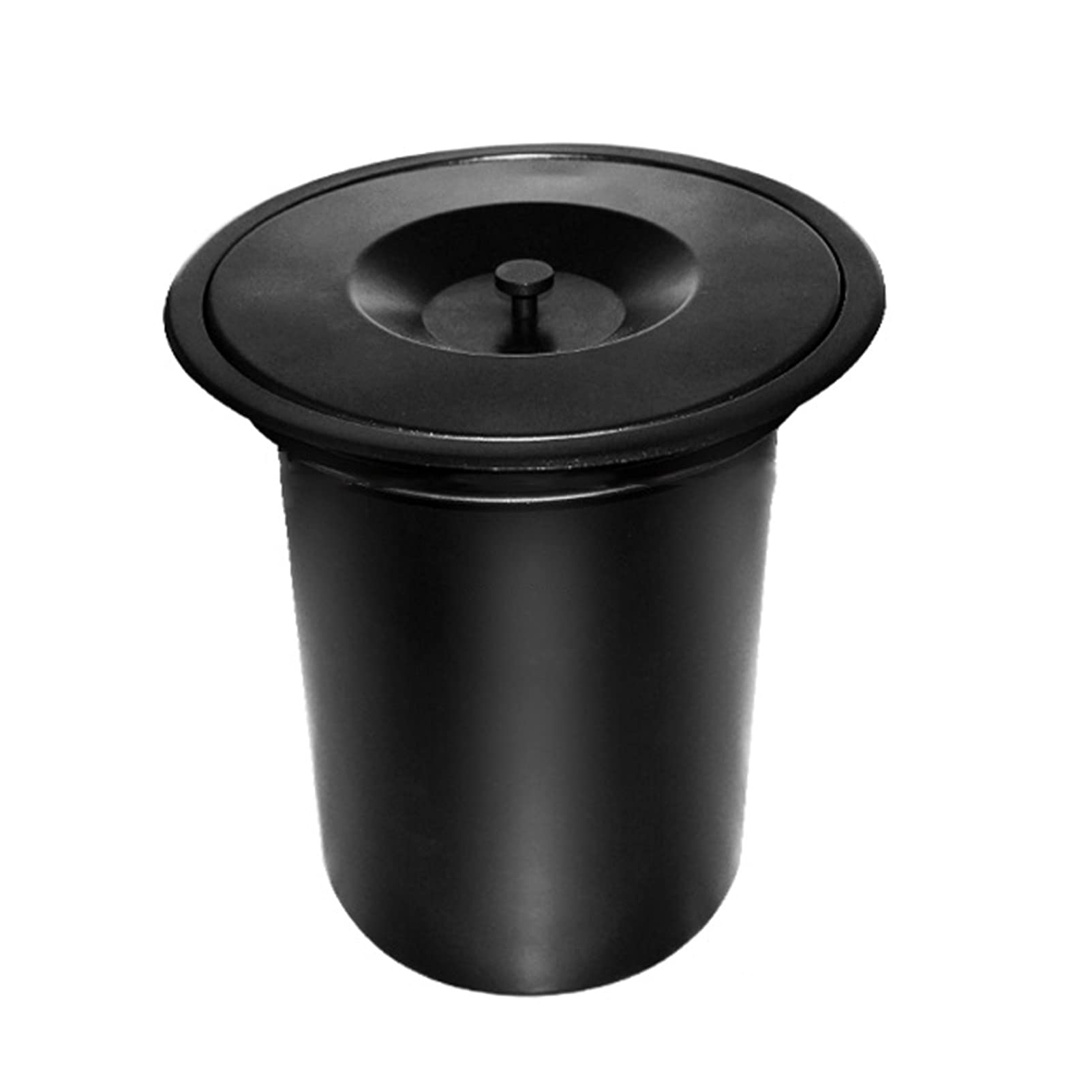 Asdchzen Built-In Stainless Steel Trash Can In The Round Built-In Trash Chute, Built-In Balance Flip Trash Can In The Kitchen, Built-In Trash Can, Kitchen Household Garbage,C