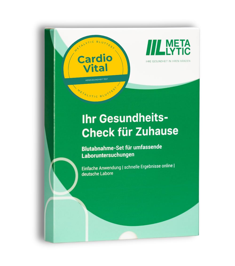 Cholesterin & Herzgesundheit Test | Gesamtcholesterin, LDL, HDL, Triglyzeride & HbA1c | Langzeitblutzucker messen | vollwertiger Labortest