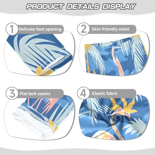 Toddler Girls Leggings Printed Yoga Pants Leggings Flamingos Palm Trees for Kids3