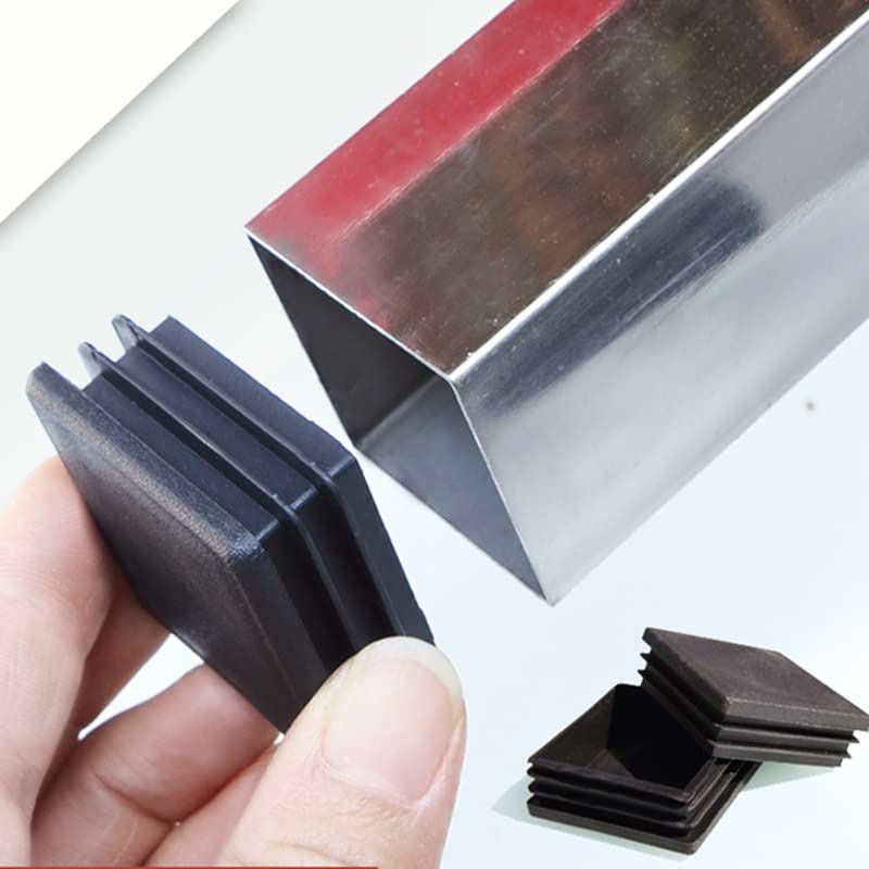 Plastikowa Zaślepka Otworu Na Nóżki Meblowe, Czarna, Zaślepka, Stalowa, Kwadratowa Mata Antypoślizgowa Do Otworów Na Rury, 20 Szt., Akcesoria Meblowe/Square 32 * 32Mm