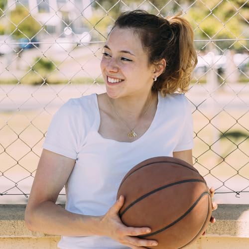 Volleyball Necklace for Women Teens Dainty A-Z Custom Name Sports Pendant Necklace Personalized Volleyball Gifts for Team Players Coaches Fans3