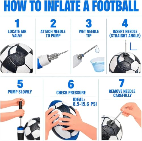 Image of Football Size no. 5 | Suitable for Kids & Adults | for Outdoors Professional use | High Performance, Light Weight, Well Stiched | with Pump & Needle.