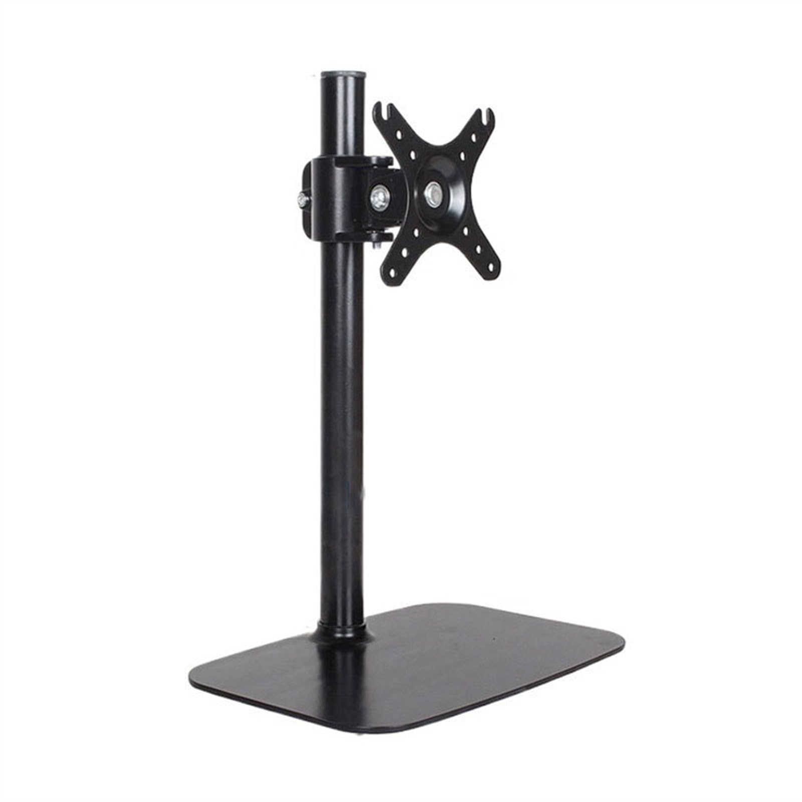 Bureau Support de moniteur simple adapté à la plupart des écrans de 14 à 32 pouces, support de moniteur autonome en acier, support de bureau réglable for moniteur pouvant supporter jusqu'à 18,7 lb, su