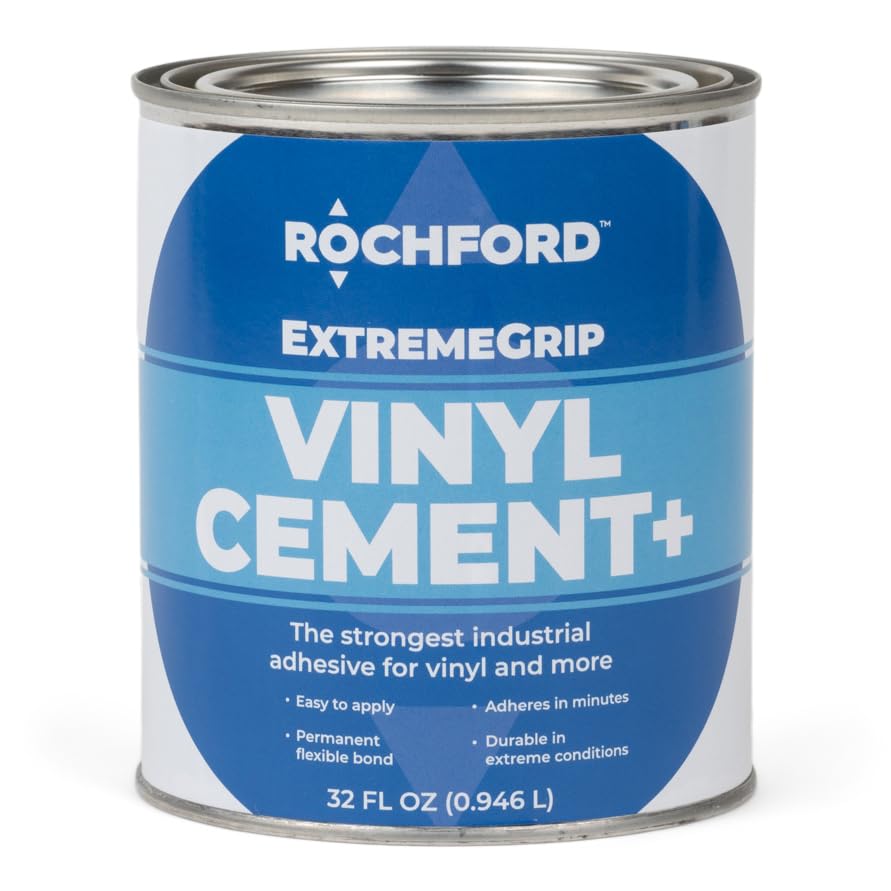 ExtremeGrip Vinyl Cement+ - Ultra Strong Waterproof Vinyl Cement for PVC, Vinyl & More (32oz)