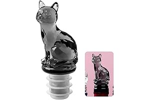 Fancy Crystal Cat Bottle Stopper - The Key to Liquid Delights!