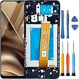 WINCGYCG for Samsung A12 Screen Replacement kit for Samsung Galaxy A12 a125u1 s127dl a125a a125w a125m a125f LCD Display Touch digitizer Screen Assembly Part with Tools 6.5 inch Black with Frame