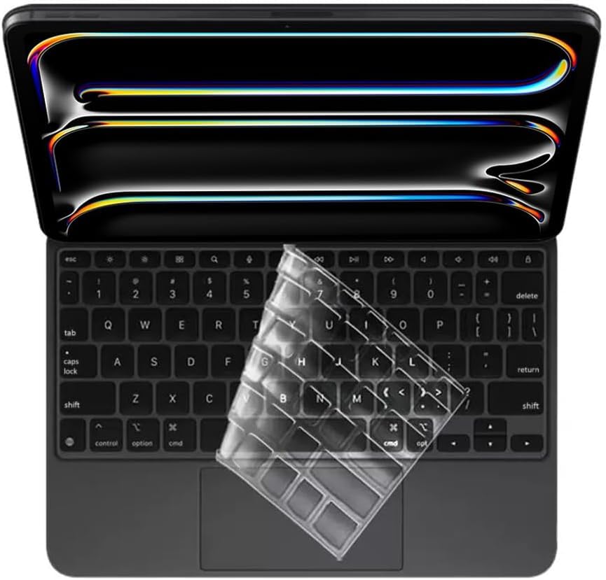 OJOS TPU Keyboard Cover Skin Made for 2024 Newest iPad Pro M4 Chip 13 inch (A2925/A2926) Magic Keyboard Premium Ultra Thin Protector Accessories US ANSI Layout (Transparent) (B0D8PYFX88) Amazon Price History, Amazon Price Tracker
