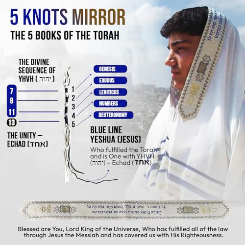 Holy Land Market New Covenant Prayer Shawl with Bag, Card & Tallit Brochure, Soft Fabric, 72x22 Inches for Women and Men3