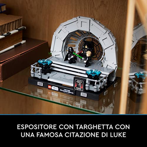 Star Wars Diorama Sala del Trono dell’Imperatore, Duello Spade Laser 40° Anniversario del Ritorno dello Jedi, Idea Regalo Adulti, Uomo o Donna da Collezione con Luke Skywalker e Darth Vader 75352 - Lego - Immagine 7